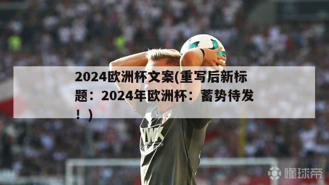 2024欧洲杯文案(重写后新标题：2024年欧洲杯：蓄势待发！)